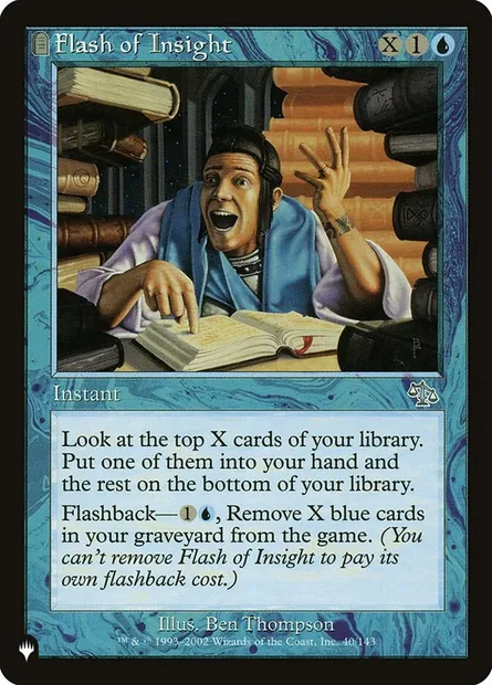 Flash of Insight, Magic card PLST JUD-40 — The List set
