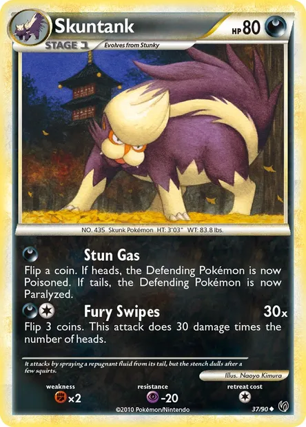 Skuntank, Pokémon card UD 37 — Undaunted set