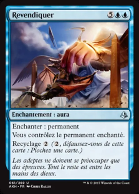 Revendiquer, carte Magic AKH 61 — extension Amonkhet