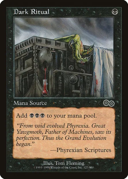 Dark Ritual, Magic card USG 127 — Urza's Saga set