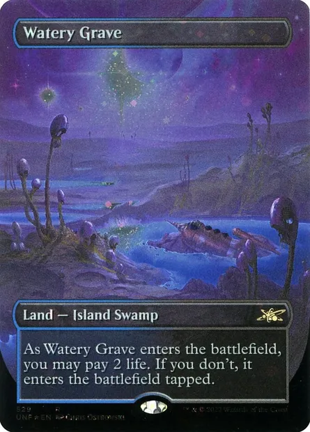 Watery Grave, Magic card UNF 529 — Unfinity set