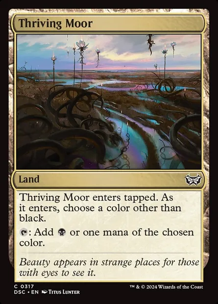 Thriving Moor, Magic card DSC 317 — Duskmourn: House of Horror Commander set
