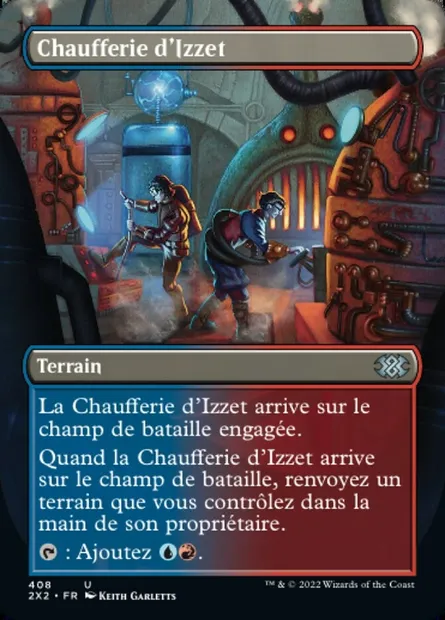 Chaufferie d'Izzet, carte Magic 2X2 408 — extension Double Masters 2022