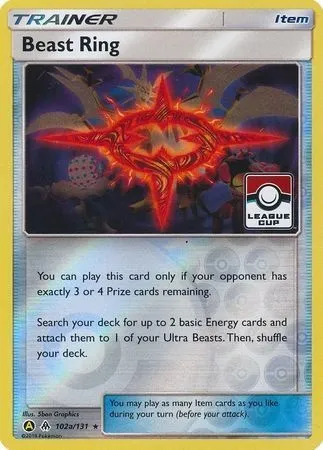 Beast Ring, Pokémon card LGP 102a — League Promos set