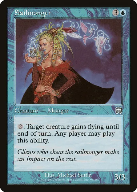 Sailmonger, Magic card MMQ 95 — Mercadian Masques set