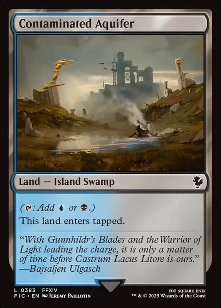 Contaminated Aquifer, Magic card FIC 383 — Final Fantasy Commander set