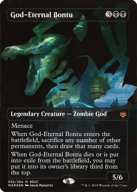 Bontu l'Éternelle-déesse, carte Magic PS19 92 — extension San Diego Comic-Con 2019