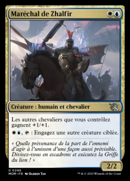 Maréchal de Zhalfir, carte Magic MOM 246 — extension L'invasion des machines