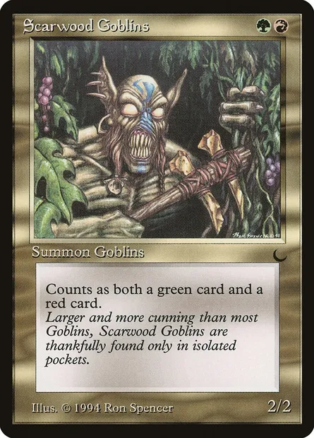 Scarwood Goblins, carte Magic DRK 94 — extension The Dark