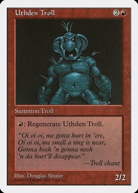 Uthden Troll, Magic card ATH 50 — Anthologies set