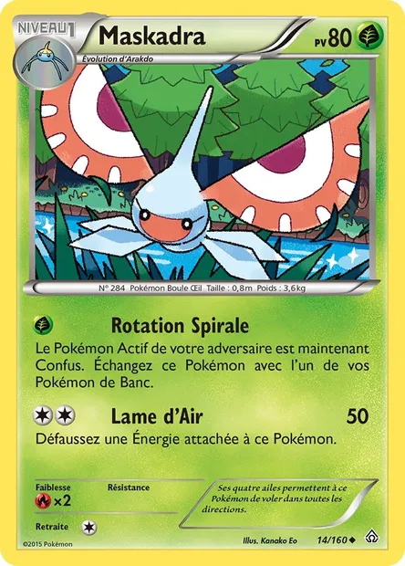 Maskadra, carte Pokémon PRC 14 — extension Primo-Choc