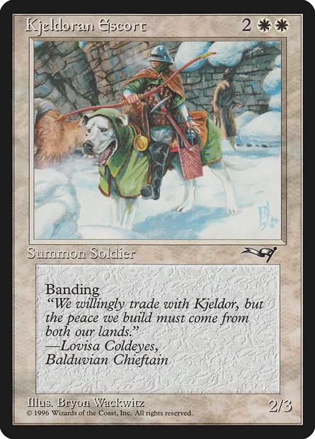 Kjeldoran Escort, Magic card ALL 7a — Alliances set