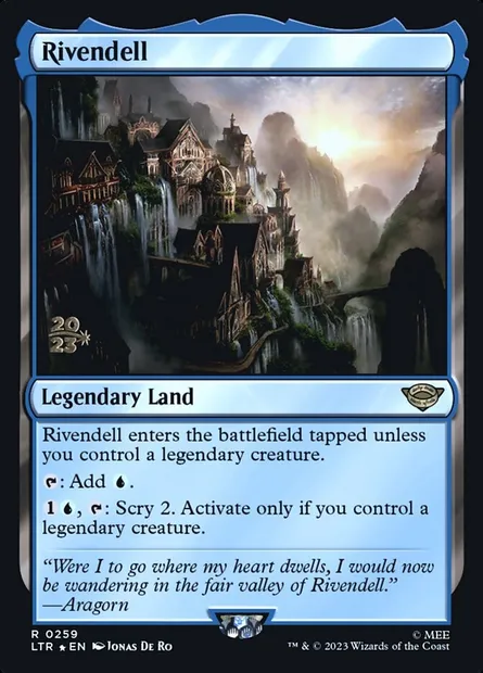 Rivendell, Magic card PLTR 259s — Tales of Middle-earth Promos set