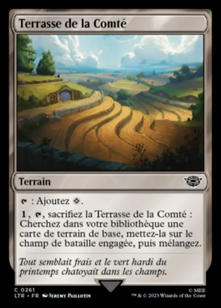 Terrasse de la Comté, carte Magic LTR 261 — extension Le Seigneur des Anneaux : chroniques de la Terre du Milieu
