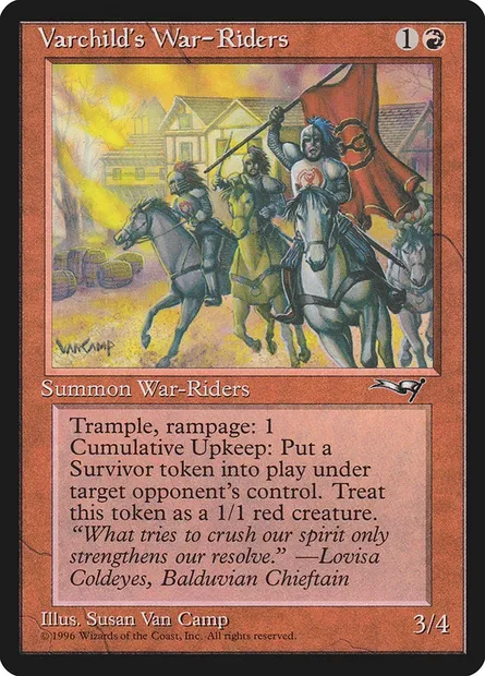 Varchild's War-Riders, Magic card ALL 83 — Alliances set