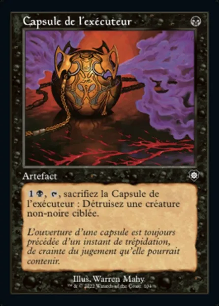Capsule de l'exécuteur, carte Magic BRC 104 — extension The Brothers' War Commander