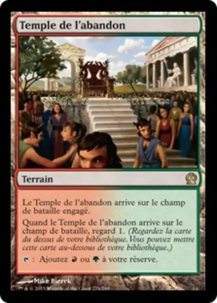 Temple de l'abandon, carte Magic THS 224 — extension Theros