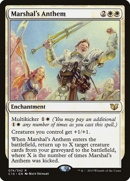 Marshal's Anthem, Magic card C15 74 — Commander 2015 set