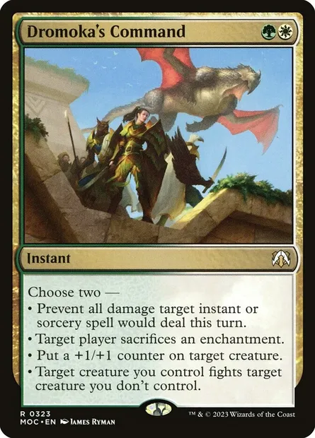 Dromoka's Command, Magic card MOC 323 — March of the Machine Commander set