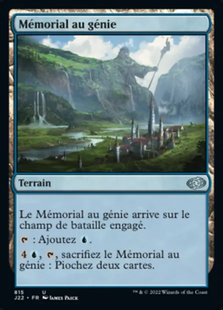 Mémorial au génie, carte Magic J22 815 — extension Jumpstart 2022