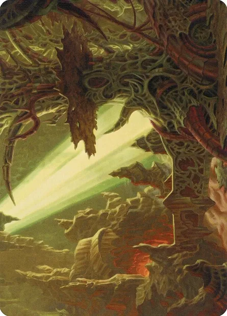 Darkmoss Bridge // Darkmoss Bridge, carte Magic AMH2 72 — extension Modern Horizons 2 Art Series