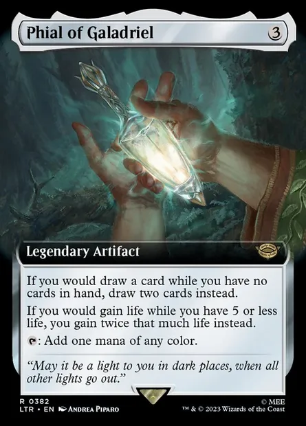 Phial of Galadriel, Magic card LTR 382 — The Lord of the Rings: Tales of Middle-earth set