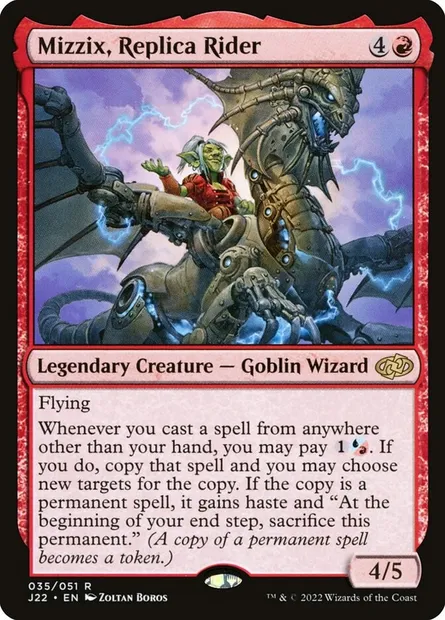 Mizzix, Replica Rider, Magic card J22 35 — Jumpstart 2022 set