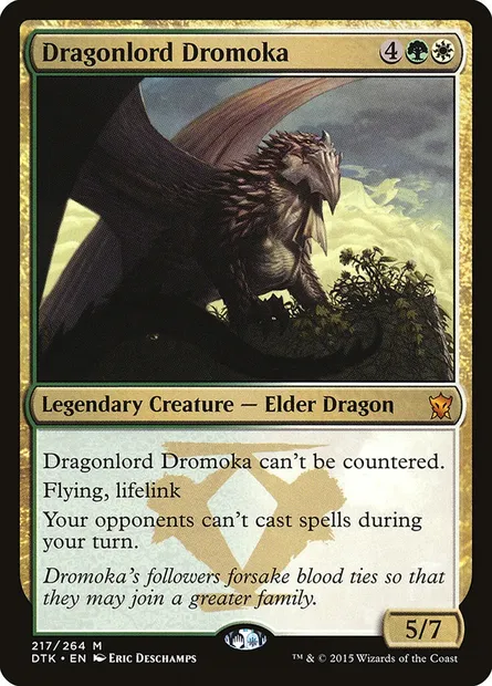 Dragonlord Dromoka, Magic card DTK 217 — Dragons of Tarkir set
