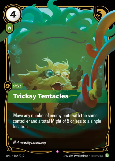 Tricksy Tentacles, Riftbound card UNL 054 — Unleashed set