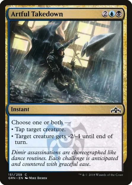 Artful Takedown, Magic card GRN 151 — Guilds of Ravnica set