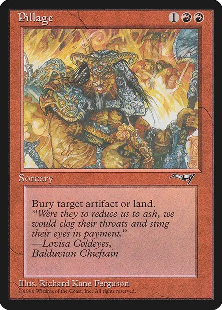 Pillage, Magic card ALL 76 — Alliances set
