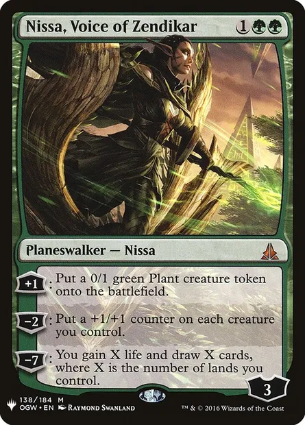 Nissa, Voice of Zendikar, Magic card PLST OGW-138 — The List set