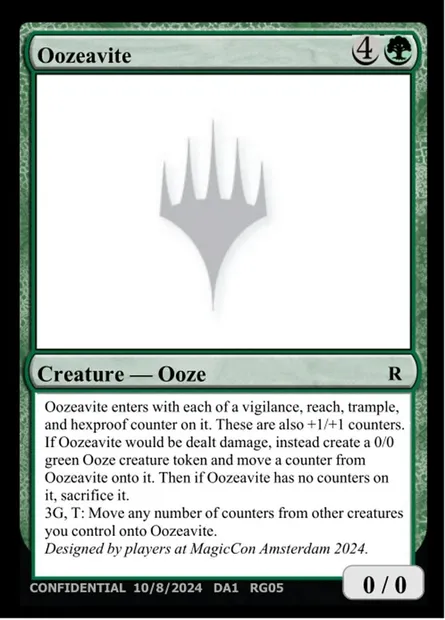 Oozeavite, Magic card UNK RG05b — Unknown Event set