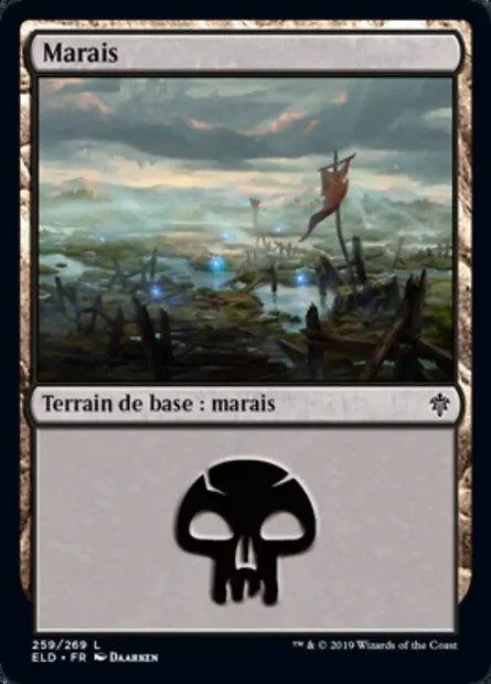 Marais, carte Magic ELD 259 — extension Throne of Eldraine