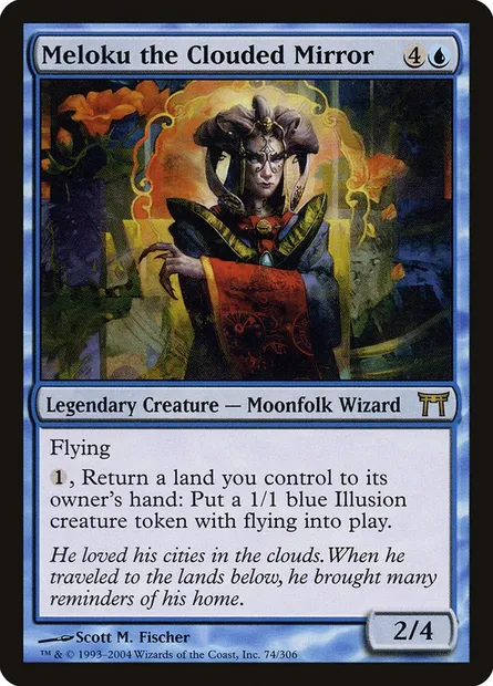 Meloku the Clouded Mirror, Magic card CHK 74 — Champions of Kamigawa set