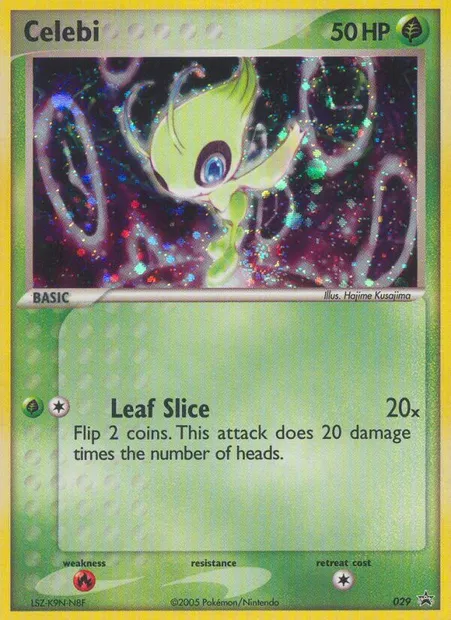 Celebi, carte Pokémon PR-NP 29 — extension Promo Nintendo