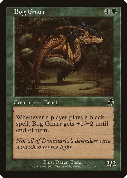 Bog Gnarr, Magic card APC 76 — Apocalypse set