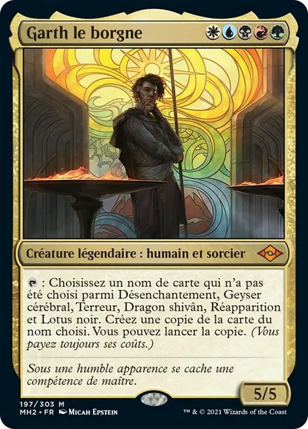Garth le borgne, carte Magic MH2 197 — extension Horizons du Modern 2