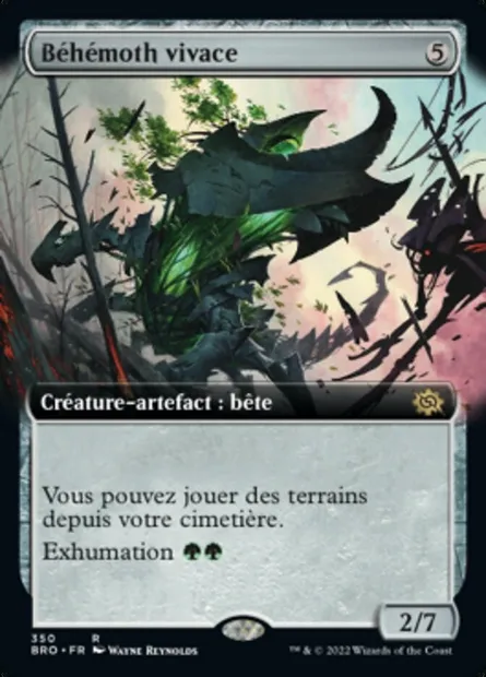Béhémoth vivace, carte Magic BRO 350 — extension La Guerre Fratricide