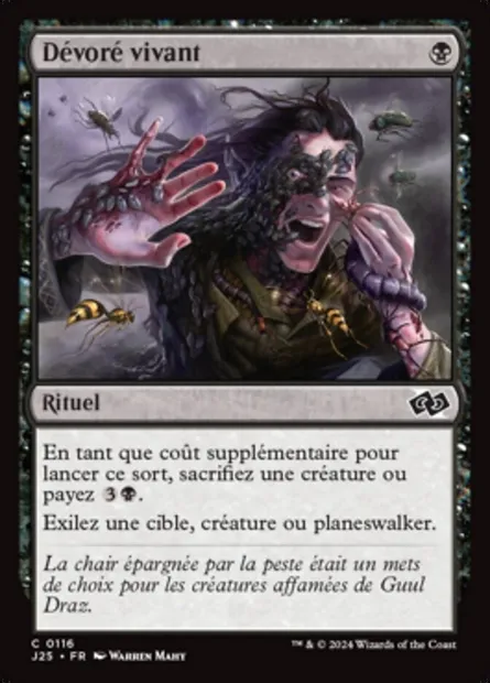 Dévoré vivant, carte Magic J25 116 — extension Foundations Jumpstart