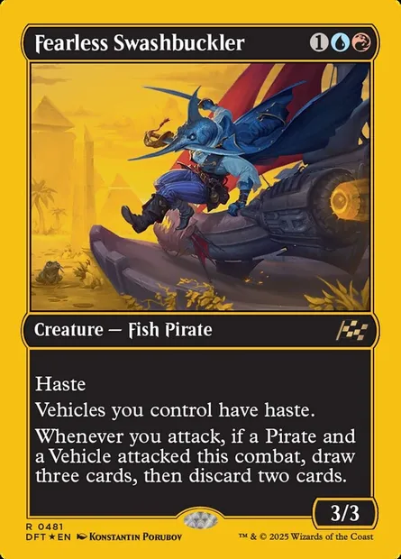 Fearless Swashbuckler, Magic card DFT 481 — Aetherdrift set