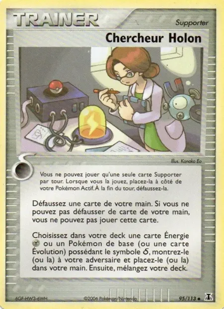 Chercheur Holon, carte Pokémon DS 95 — extension EX Espèces Delta