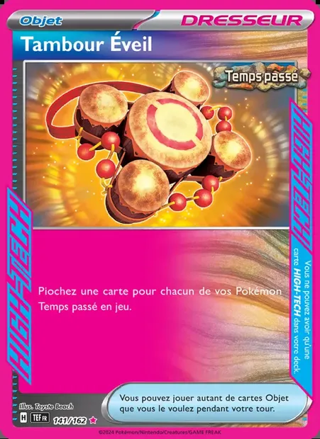 Tambour Éveil, carte Pokémon TEF 141 — extension Forces Temporelles