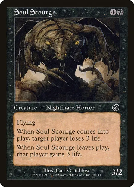 Soul Scourge, Magic card TOR 85 — Torment set