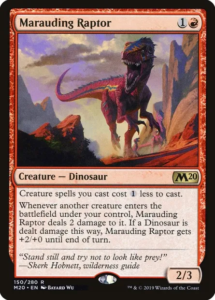 Marauding Raptor, Magic card M20 150 — Core Set 2020 set