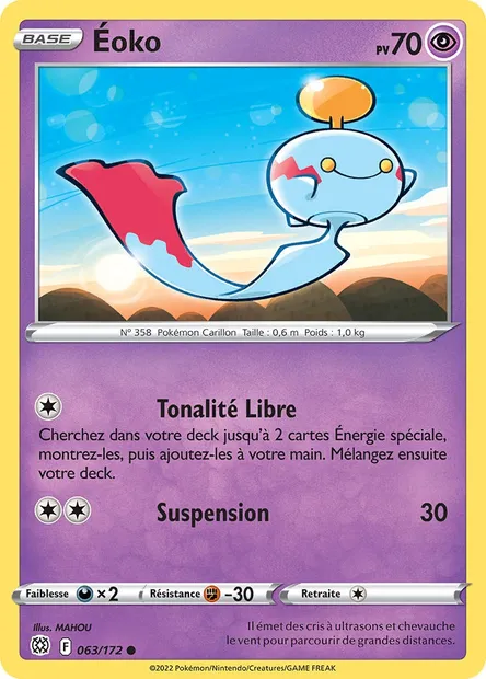 Éoko, carte Pokémon BRS 063 — extension Stars Étincelantes
