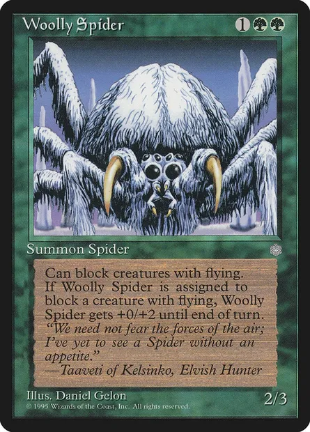 Woolly Spider, Magic card ICE 279 — Ice Age set