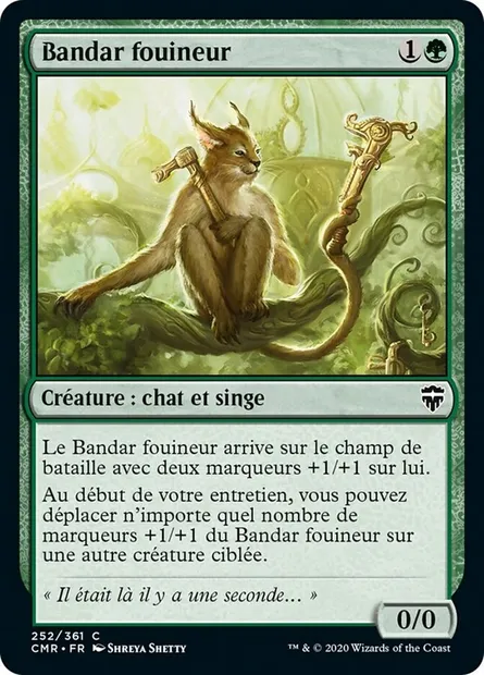 Bandar fouineur, carte Magic CMR 252 — extension Commander Legends