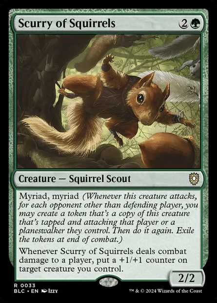 Scurry of Squirrels, Magic card BLC 33 — Bloomburrow Commander set