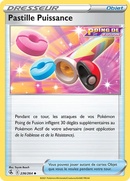 Pastille Puissance, carte Pokémon FST 236 — extension Poing de Fusion